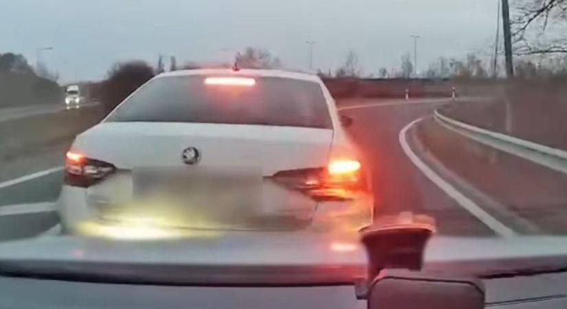 Büntetőfékezés az M6-oson: melyik sofőrnek adsz igazat? (VIDEÓ)