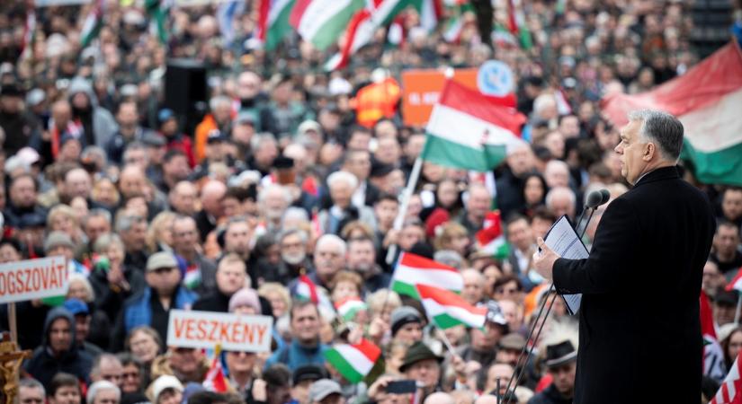 Orbán a Kossuth téren beszél március 15-én