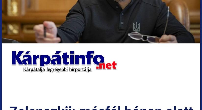 Zelenszkij: másfél hónap alatt újraindulhat a Barátság kőolajvezeték