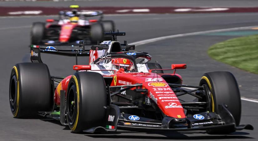Leclerc vezérletével a két Ferrari nyitott az élen, Alonso részt sem tudott venni az év első edzésén