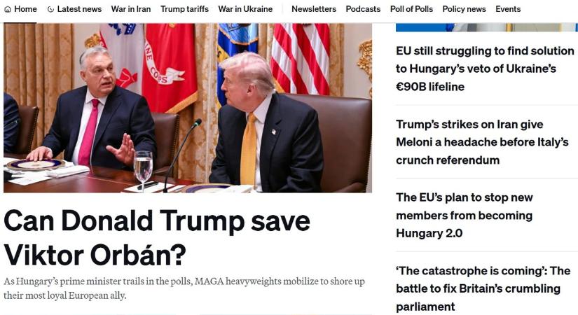 Címlapon Magyarország: aki ránéz most a Politicóra, láthatja, hol van Brüsszel vigyázó szeme