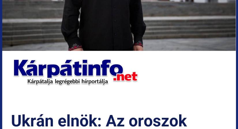 Ukrán elnök: Az oroszok továbbra is aktívak a frontvonalon, a támadások folytatódnak