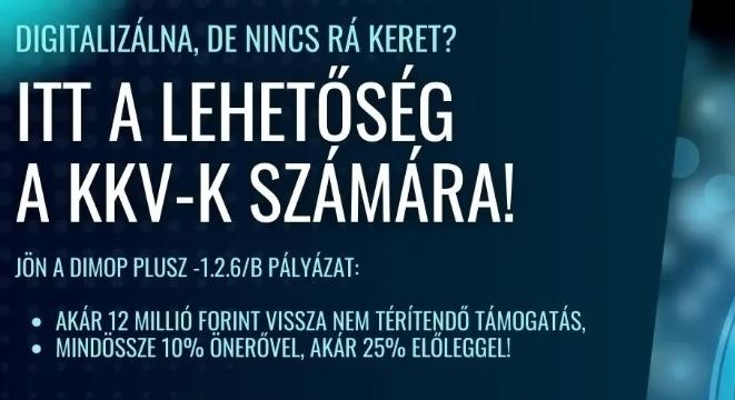 Akár 12 millió forintos támogatás a digitális fejlesztést tervező kkv-knak – Március 9-én indul a DIMOP Plusz roadshow