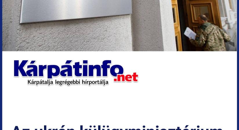 Az ukrán külügyminisztérium figyelmeztet: az ukránok ne utazzanak Magyarországra