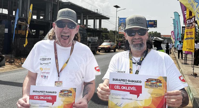 Célba ért Lukács és Fejes, teljesítették a Debrecen-Bamakót