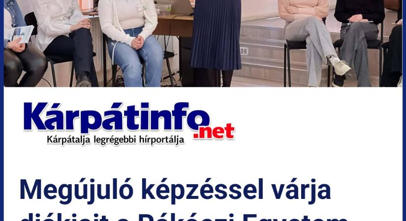 Megújuló képzéssel várja diákjait a Rákóczi Egyetem Felsőfokú Szakképzési Intézete - Profilalapú képzés, biztos továbbtanulás