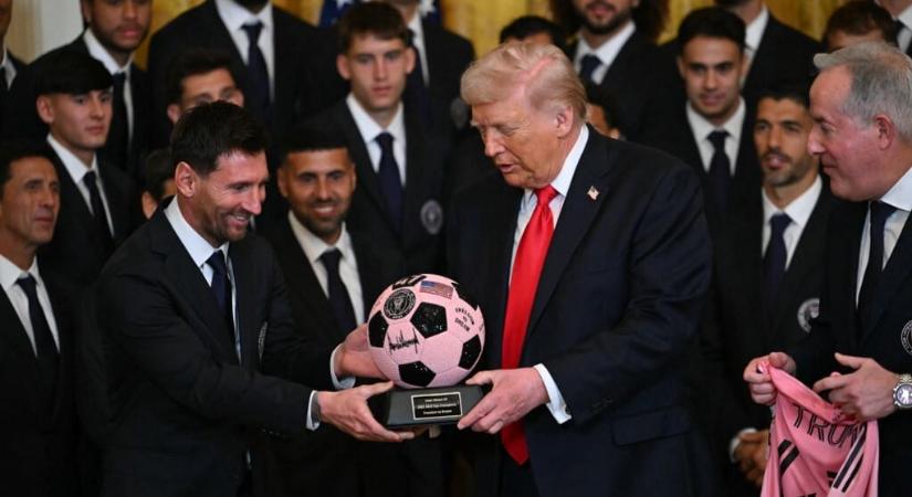 Lionel Messi és Pintér Dániel csapata meglátogatta Trumpot, aki jól meg is dicsérte őket