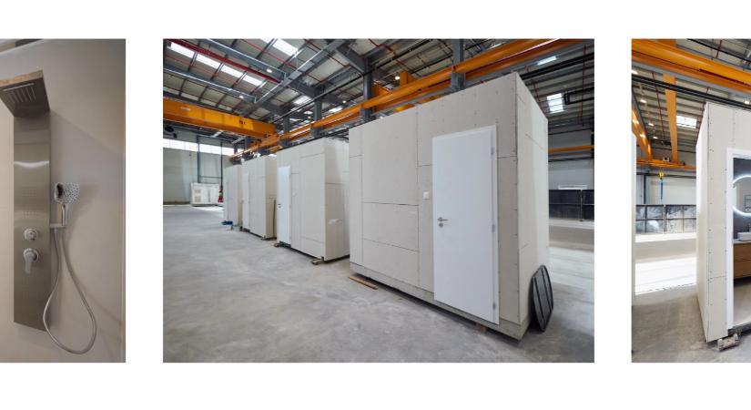 Olyan gyár épült Magyarországon, ami pillanatok alatt készít komplett fürdőszobákat