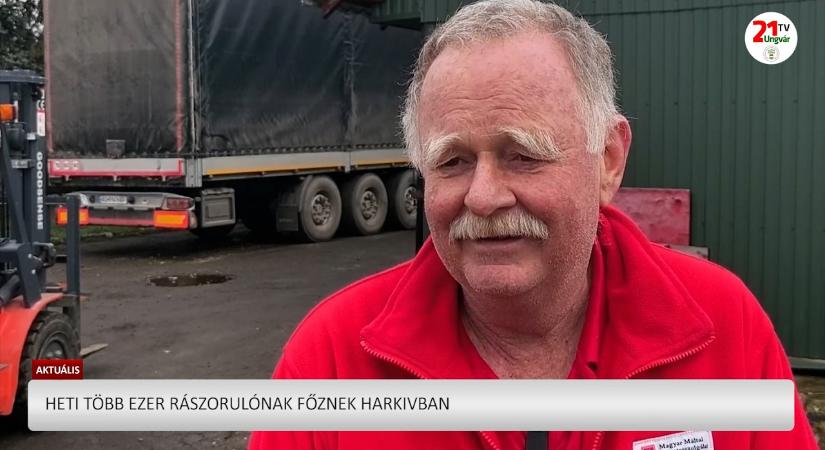 Aktuális (2026.03.06) - Heti több ezer rászorulónak főznek Harkivban (videó)