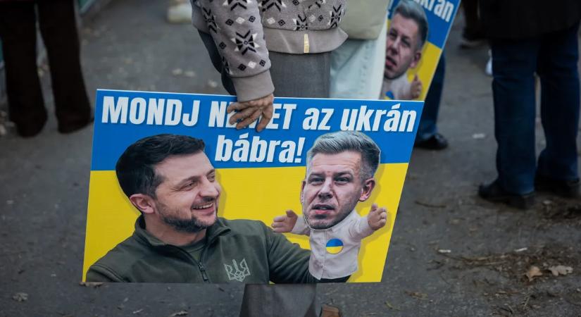 "Zelenszkij hívja vissza a verőembereit"– tüntettek az ukrán fenyegetések ellen Budapesten