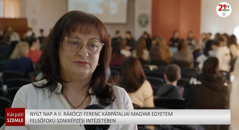 Nyílt nap a II. Rákóczi Ferenc Kárpátaljai Magyar Egyetem Felsőfokú Szakképzési Intézetében (videó)