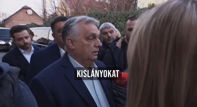 A Szőlő utcáról kérdezték Orbánt, előbb hárított, majd próbált úgy csinálni, mintha nem hallaná a kérdéseket
