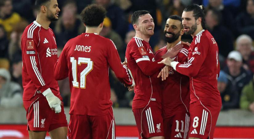 FA Kupa: Szoboszlai sárga lapig, Kerkez lehetőségig sem jutott, de így is negyeddöntős a Liverpool - videó