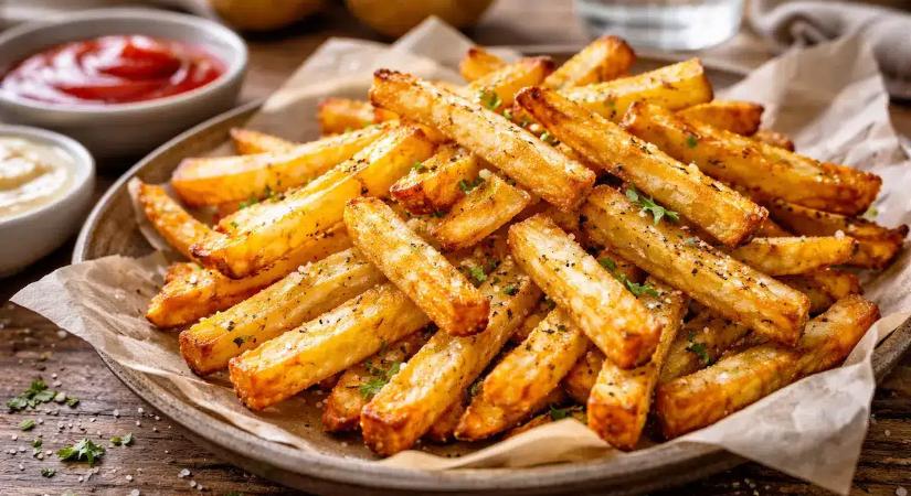 A legropogósabb sült krumpli olaj nélkül, vízen készítve