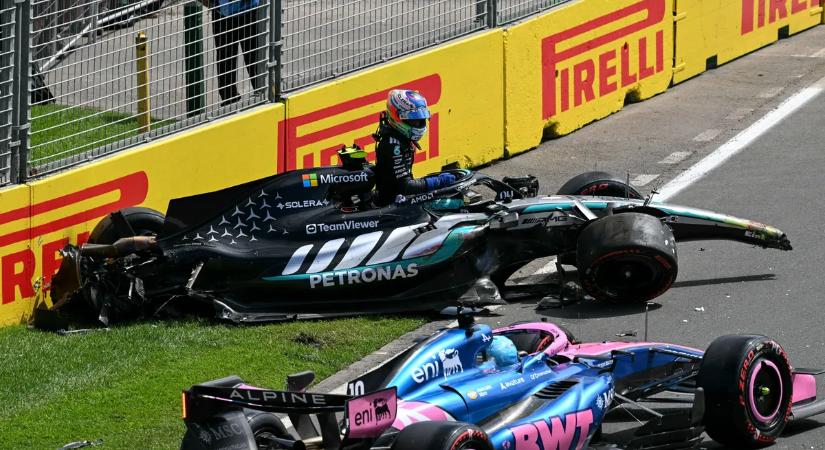 Kimi Antonelli brutális balesete: így tört darabokra a Mercedes – videó