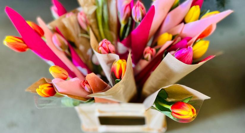 Virágdömping a piacon: drága is lehet a nőnap a zalai városban (galéria)