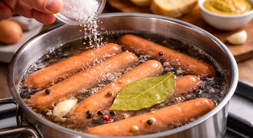 Ha ezt hozzáadod a virsli főzővízéhez, az íze 2x jobb lesz!