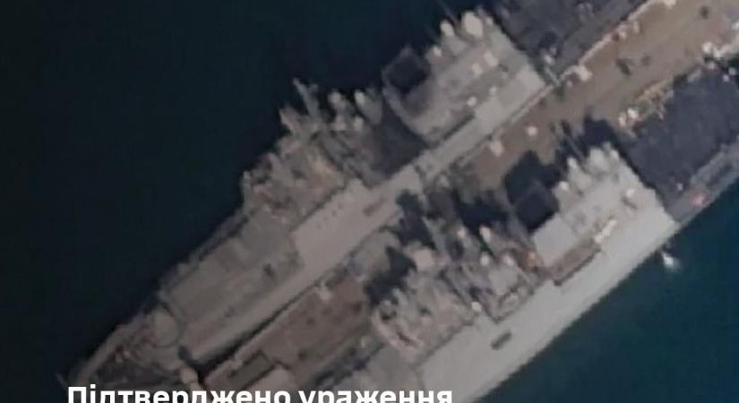 A vezérkar megerősítette az orosz fekete-tengeri flotta hajóinak megrongálását Novorosszijszkban