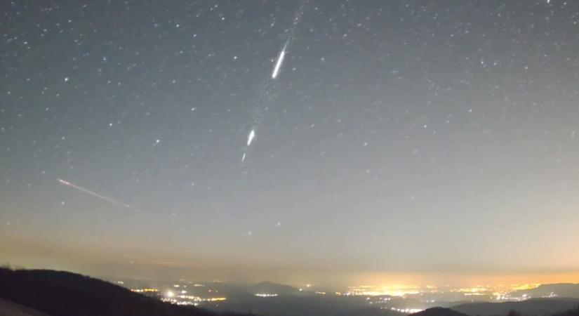 Tűzgömb szelte át az eget péntek este