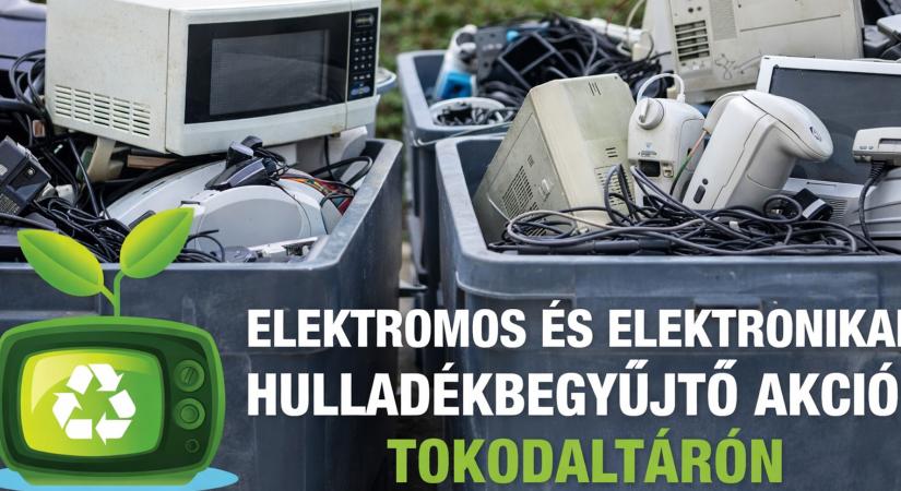 Elektromos és elektronikai hulladékbegyűjtő akció lesz Tokodaltárón