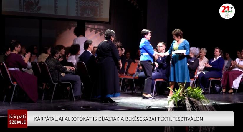 Kárpátaljai alkotókat is díjaztak a békéscsabai textilfesztiválon (videó)