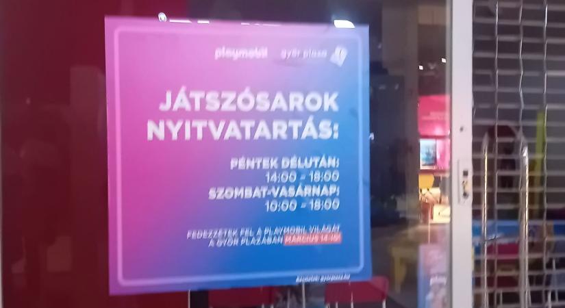 Játszóház várja a kicsiket a győri plázában