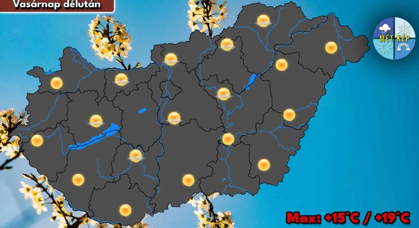 A hét utolsó napján is tavaszias lesz az idő