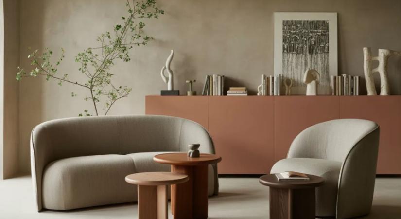 A tervezők szerint ettől a kanapészíntől nagyobbnak tűnik a nappali