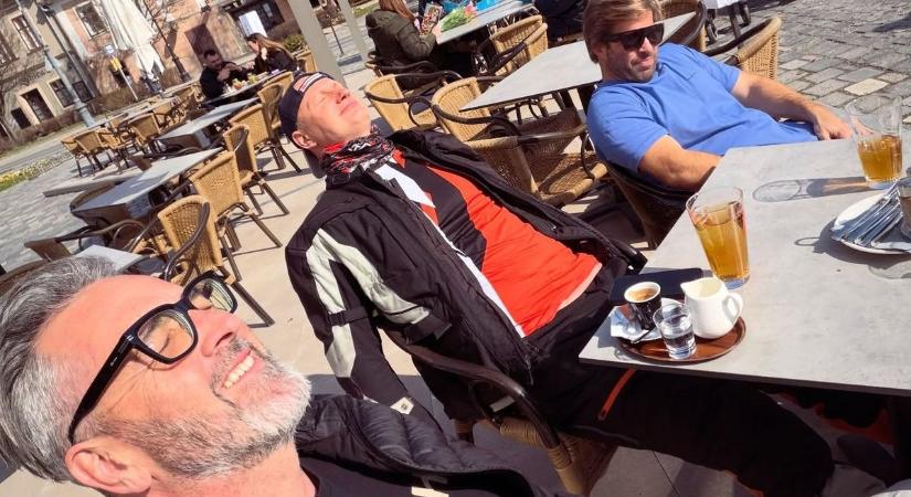Sebestyén Balázs és Rákóczi Ferenc motorral járta be Vas vármegyét - fotó, videó