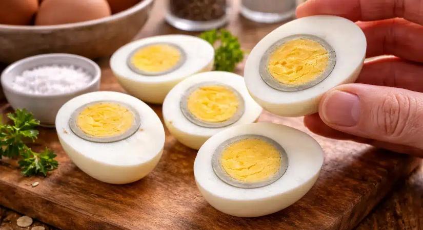 A szürke gyűrű a tojássárgája körül sokakat megijeszt – pedig csak egy apró hiba a főzésnél