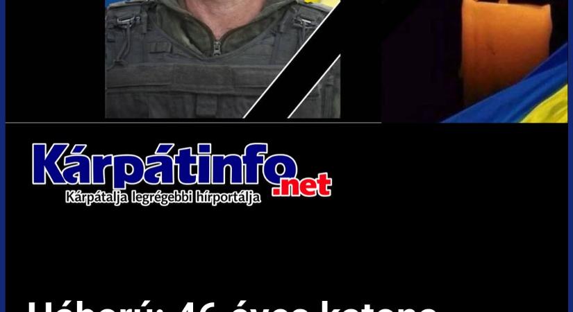Háború: 46 éves katona temetésére kerül sor Kárpátalján