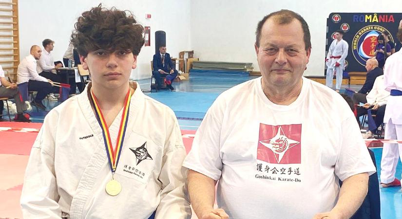 Ticz Nándor aranyérmet nyert a romániai nemzetközi karateversenyen