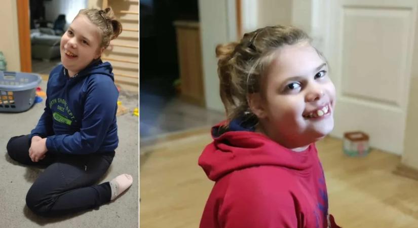 „Minden centiméter egy apró győzelem, könnyekkel a szemében” – 10 év küzdelem után állt lábra a sztrókkal született Hanna