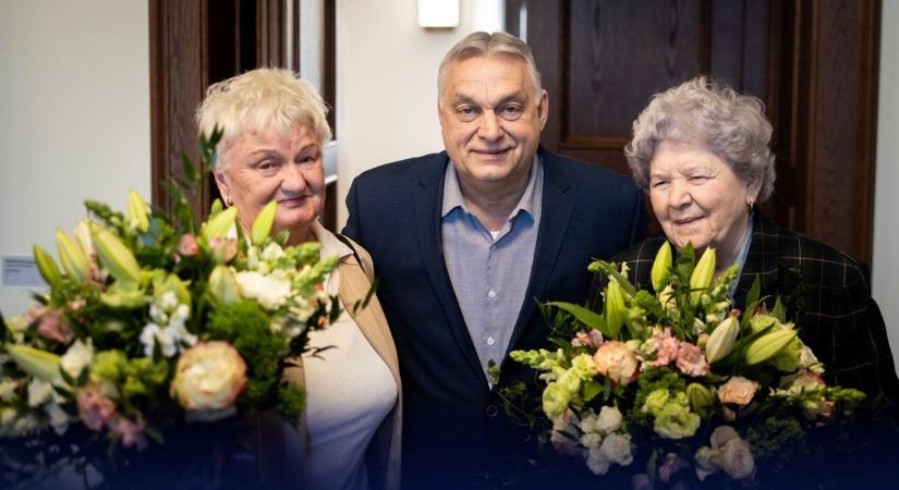 Orbán Viktor felköszöntötte a kigyúrt tiszás által megfélemlített idős hölgyeket - Videó