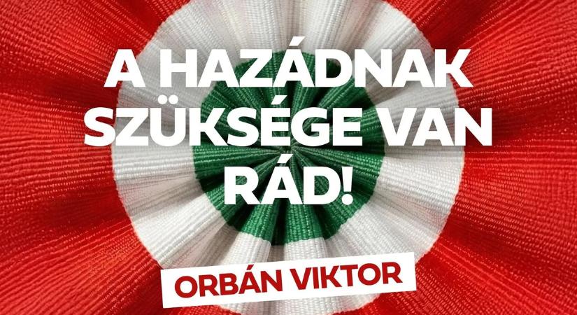 "A hazádnak szüksége van rád!" - fontos üzenetet küldött Orbán Viktor