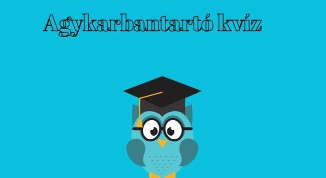 Kvíz jött - Ráadásul agykarbantartó és tíz pontos, ahogy szeretitek