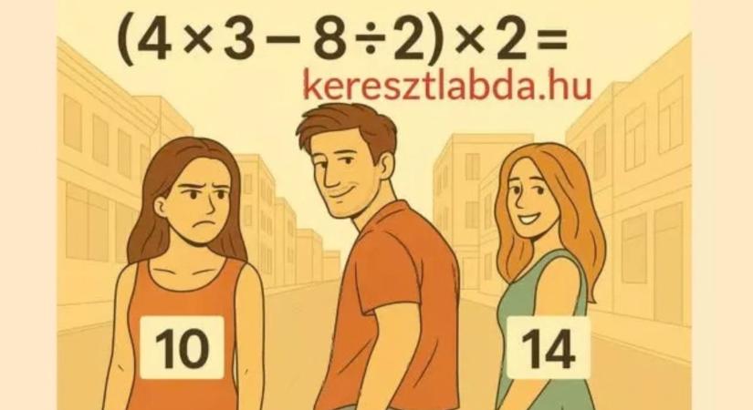 Matek feladvány, ami felrobbantotta a netet: Te a 10-es vagy a 14-es tábort erősíted?