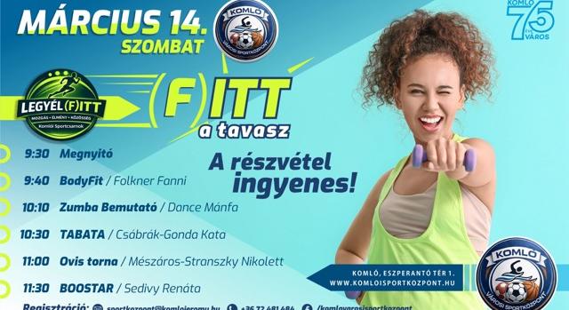 (F)itt a Tavasz – Ingyenes sportnapot tartanak a Városi Sportközpontban