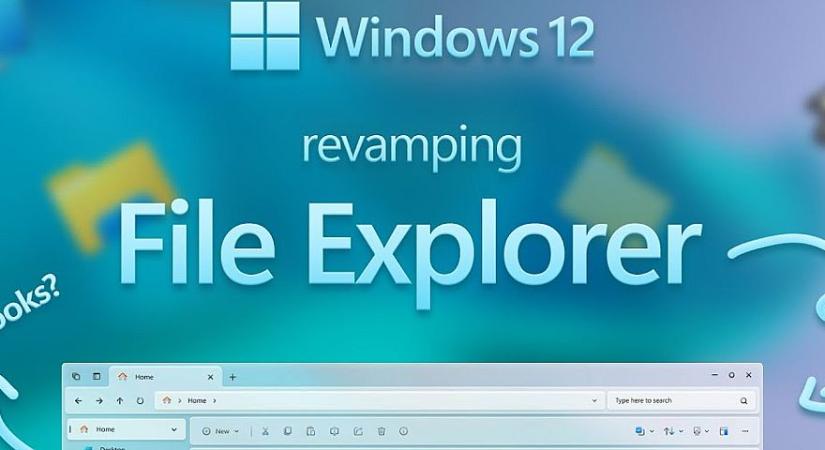 Videón a Windows 12 megújult Fájlkezelő alkalmazásának koncepcióterve