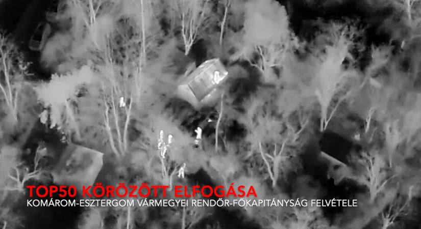 Toplistás körözöttet fogtak a tatabányai dűlőben a rendőrök – videóval
