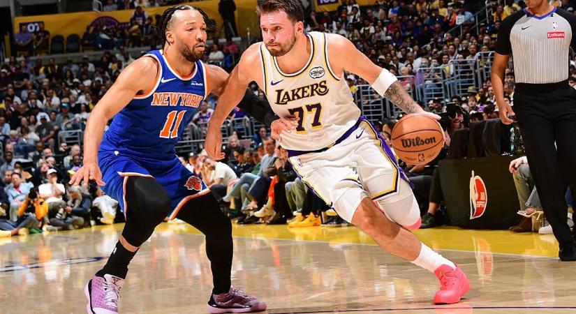 NBA: Doncic harmincöt pontot szórt, New Yorkban nyert a Lakers