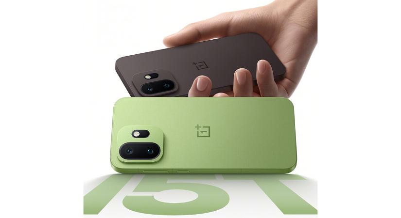 Poszteren a OnePlus 15T, zöld és barna színben jön a kompakt mobil