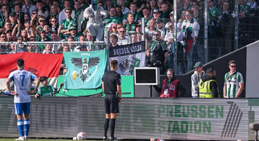 Hiába áramtalanította a VAR-monitort egy maszkos drukker Dárdaiék meccsén