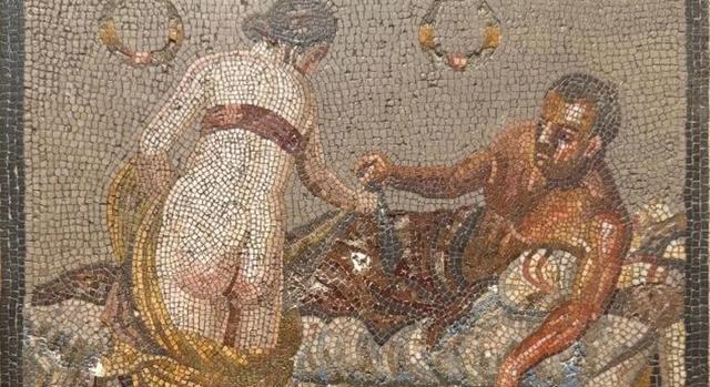 Véletlen felismerés oldotta meg az erotikus témájú római mozaik rejtélyét