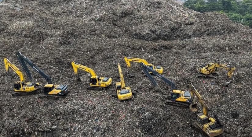 Hatalmas szeméttelep omlott be, több embert maga alá temetett