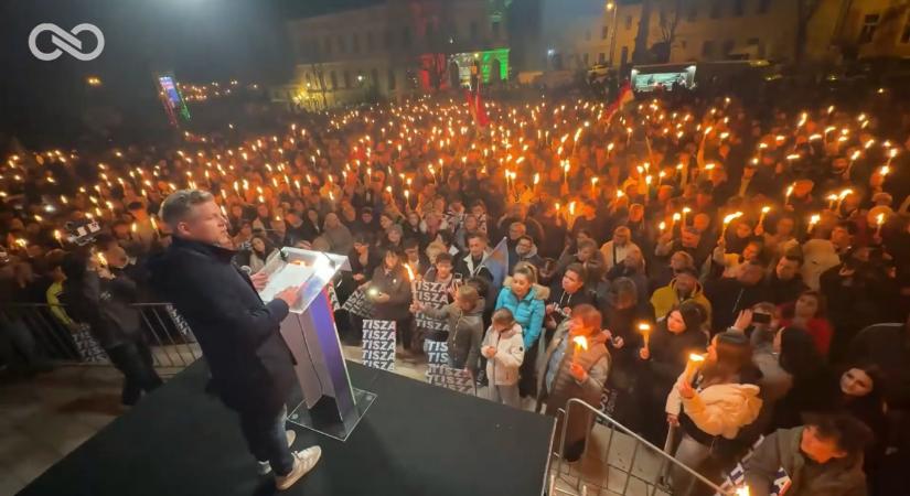 Magyar Péter: Aki nem a Tisza listájára és jelöltjére szavaz, az Orbán aljas, korrupt rendszerét akarja vagy fogja hatalomban tartani