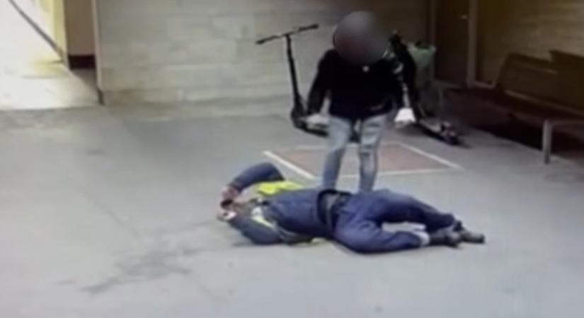 A magyar valóság sava-borsa benne van ebben a biztonsági kamerás felvételben