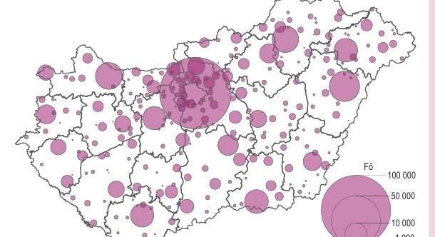 A középfokú nappali oktatásban részt vevő tanulók száma - grafikon