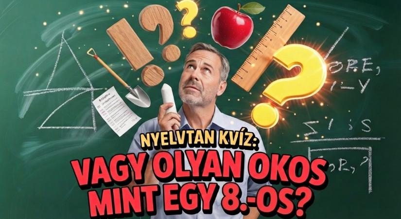 Nyelvtan kvíz: Vagy-e olyan okos mint egy nyolcadikos? Teszteld a tudásodat!