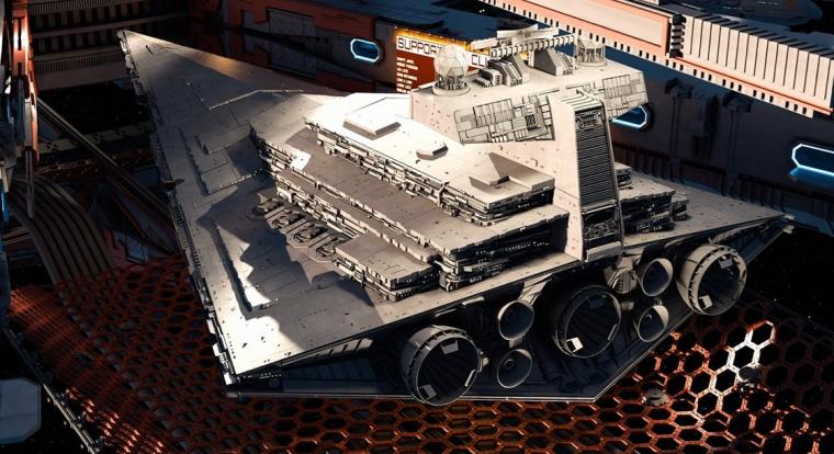 Ez a hihetetlenül részletes Csillagromboló modell több helyet foglal, mint a Call of Duty